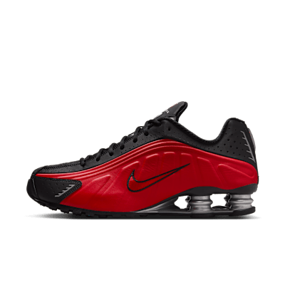 国内配送 NIKE SHOX R4 BLACK/BLACK-BLACK-BRIGHT CRIMSON Nike Shox R4 Black Bright Crimson Black HQ1988-001 Men's US